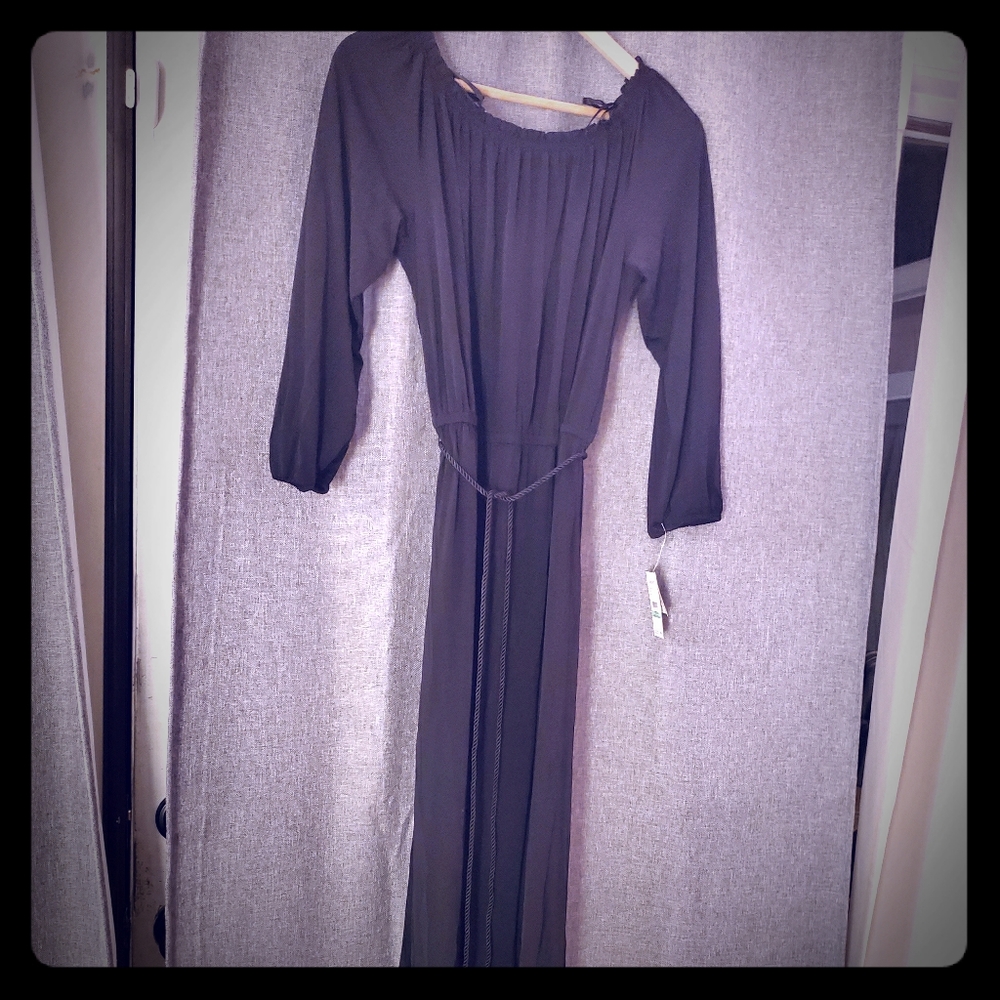 Nine West black long dress NWT